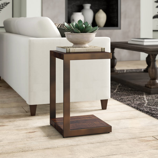 Greyleigh™ Huldah Solid Wood Tray Top C Table End Table & Reviews